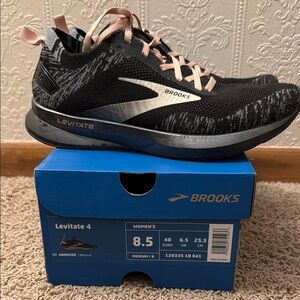 Brooks Levitate 4 Women's Black and Pink Athletic Shoes